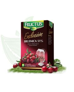 Fructus čaj Brusnica 51% filter 20 kesica