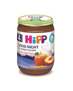 Hipp Mlečna kašica za laku noć-Griz, jabuka i breskva 190g