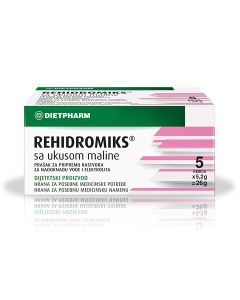 Dietpharm Rehidromix Malina, 5 kesica