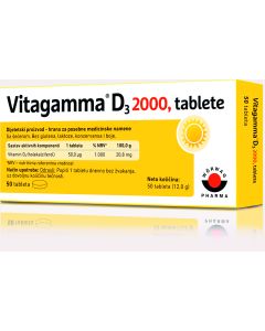 Vitagamma D3 2000 IJ 50 tableta