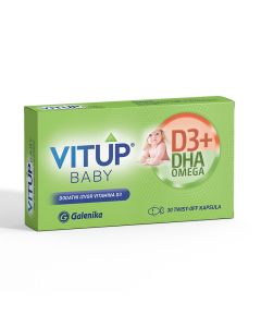 Vitup D3+DHA Omega Baby, 30 twist-off kapsula