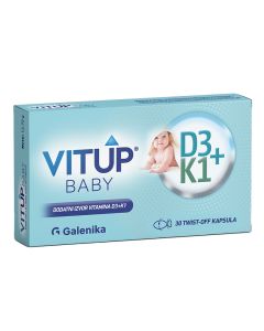 Vitup D3+K1 Baby, 30 twist-off kapsula