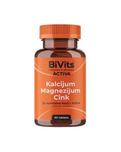 BiVits Kalcijum Magnezijum Cink, 60 tableta
