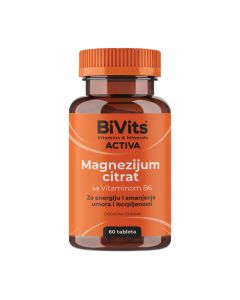 BiVits Magnezijum Citrat + Vit B6, 60 tableta
