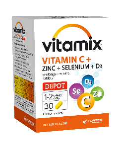 Fortex Vitamin C+Zinc+Selenium+D3 Depot 30 tableta