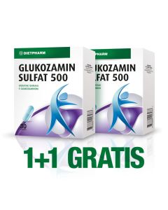 Dietpharm Glukozamin sulfat 500, 30 kapsula, 1+1 Gratis