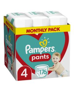Pampers  Pants Monthly Pack Pelene gačice S4 9-15kg 176 komada