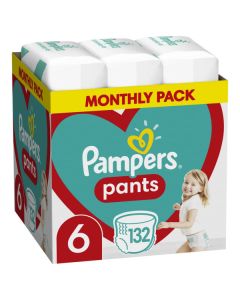 Pampers  Pants Monthly Pack Pelene gačice S6 15+kg 132 komada