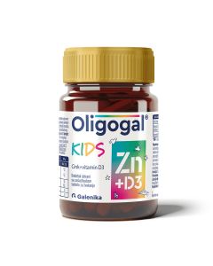 Oligogal Kids Zn+D3 tablete za žvakanje 60 komada