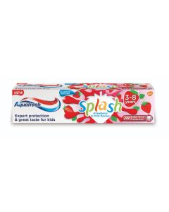 Aquafresh Kids splash jagoda menta 3-8, 50ml