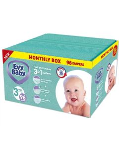 Evy Baby pelene Box 3 midi 5-9kg  3u 1 96 komada
