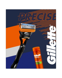 Gillette Fusion muški set brijač i gel za brijanje 200ml