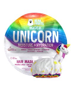 Bear Fruits Unicorn Moisture hydration maska za kosu 20ml i kapa
