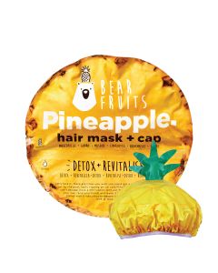 Bear Fruits Ananas detox maska za kosu 20ml + kapa