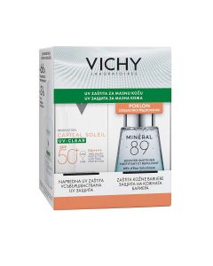 Vichy Capital Soleil UV-Clear Fluid SPF 50+, 40 ml + Mineral 89 Booster, 30 ml Gratis