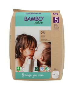 Bambo Nature Eco-Friendly pelene 5 (12-18 kg) papirno pakovanje 22 komada