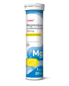 Dr. Max Magnezijum sa vitaminom B6 20 šumećih tableta