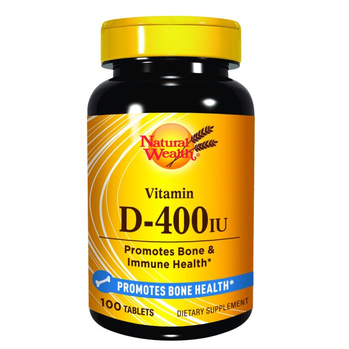 Natural Wealth Vitamin D 400 iu 100 tableta