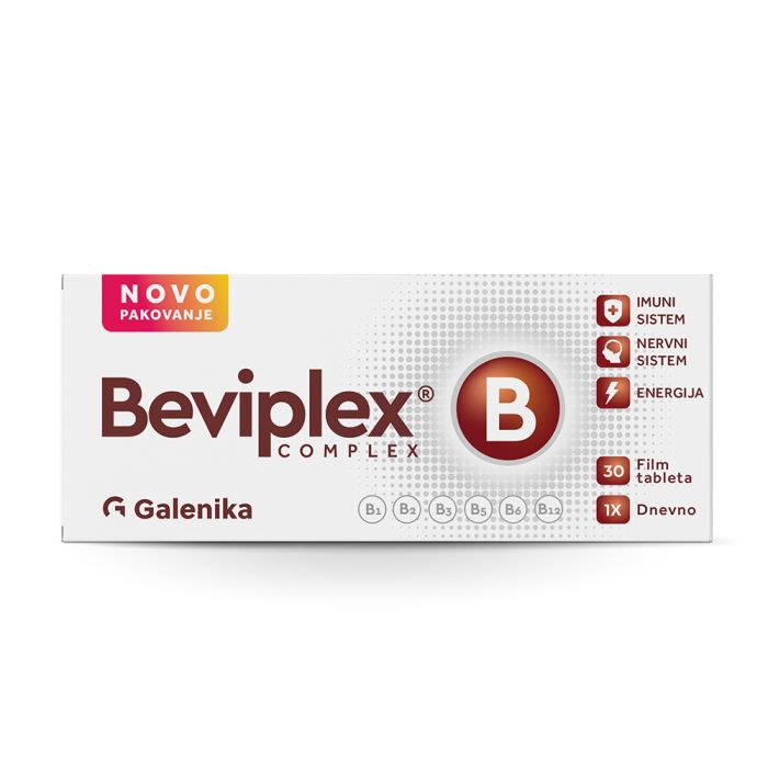 Beviplex B complex 30 film tableta