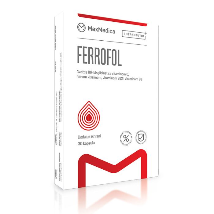 Maxmedica Ferrofol, 30 kapsula