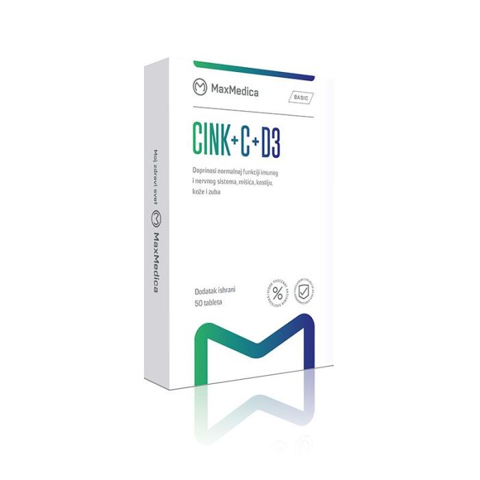 Maxmedica Cink+C+D3, 50 tableta