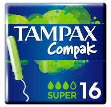 Tampax Compak Super, 16 tampona
