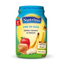 Nutrino Voćni pire - Jabuka, Banana sa Keksom 190g