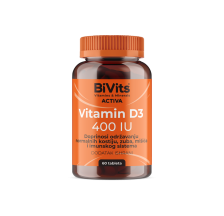 Bivits Activa Vitamin D3 400IU, 60 tableta