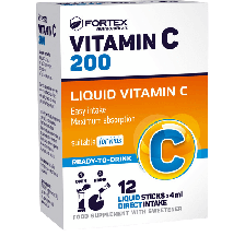 Fortex Vitamin C Liquid 200mg 12 kesica