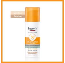 Eucerin Oil control tonirani gel-krem za masnu kožu SPF 50+ Tamni