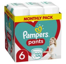 Pampers  Pants Monthly Pack Pelene gačice S6 15+kg 132 komada