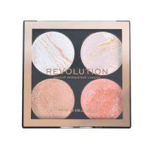 Revolution Makeup Mini paleta bronzera i hajlajtera Cheek Kit 8.8g Take a Breather