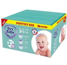 Evy Baby pelene Box 3 midi 5-9kg  3u 1 96 komada