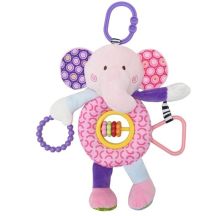 Lorelli Bertoni Plišana igračka za bebe Activity slonče roze