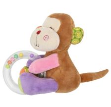 Lorelli Bertoni Plišana igračka sa zvečkom - Majmun 0m+