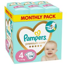 Pampers Monthly Pack Premium Care S4 9-14 kg 174 komada