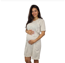 Spavaćica za trudnice i dojenje Bež M