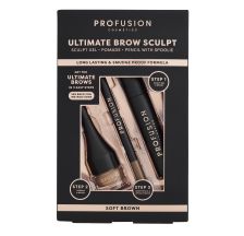 Profusion Ultimate Brow Sculpt set za obrve - Soft Brown