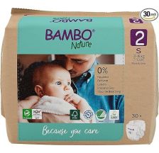 Bambo Nature Eco-Friendly pelene 2 (3-6 kg) papirno pakovanje 30 komada