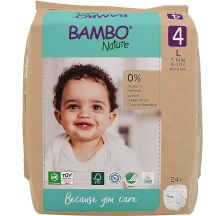 Bambo Nature Eco-Friendly pelene 4 (7-14 kg) papirno pakovanje 24 komada
