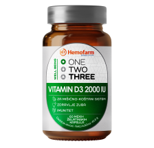 One Two Three Vitamin D3 2000IU 60 kapsula